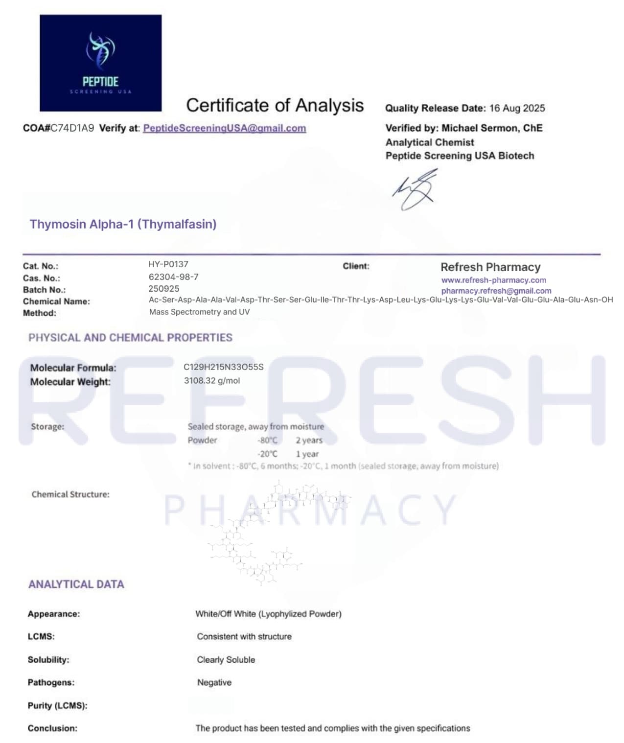 Thymosin Alpha